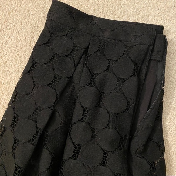 𝅺NWT Debenhams Women's Red Herring Black Polka Dot Lace Mini Skirt sz US8 - Picture 6 of 11